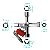 Multifunction Phillips Wrench 4 Ways Universal Internal Triangle Key Wrench High Quality Multifunction Repair Tools Hand Tools