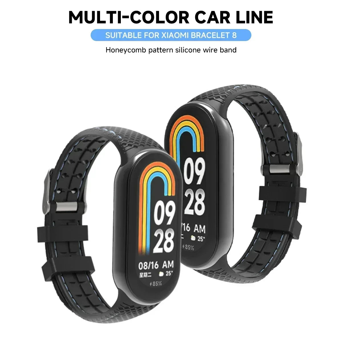 Strap For Mi band 8 9 Bracelet Sport belt Silicone Replacement Smartwatch bracelet watchband for Xiaomi mi band NFC strap