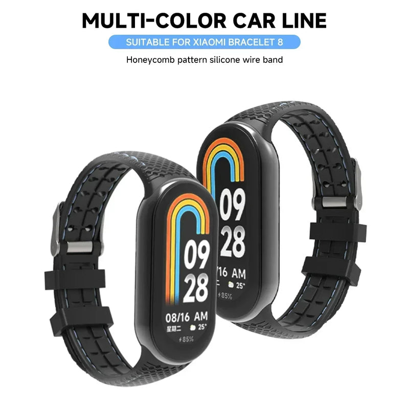 Strap For Mi band 8 9 Bracelet Sport belt Silicone Replacement Smartwatch bracelet watchband for Xiaomi mi band NFC strap