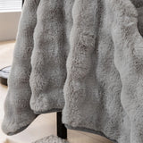 Bubble Imitation Fur Sofa Towel Faux Fur Sofa Cover Blanket Couch Cover Universal for Living Room Warm