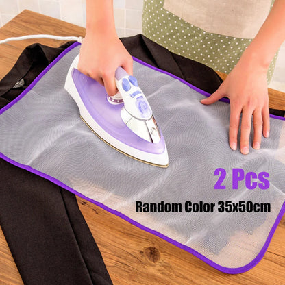 Tampas De Tábua De Engomar Resistente Ao Calor, Pano Proteja O Vestuário, Roupas De Ferro, Almofada De Isolamento Protetora, 2Pcs