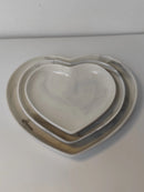 Heart-shaped Ceramic Dinnerware Set, Dinner Plate, Rice Salad Bowl, Coffee Mug, Japanese Love, Warm Gift for Valentine day