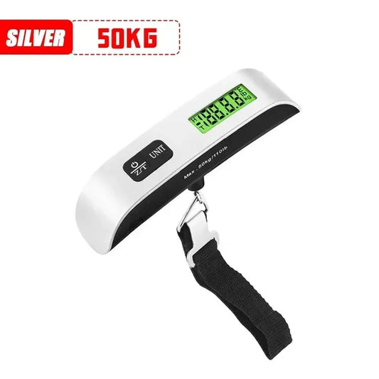LCD Display Portable Digital Weight Balance Tool, Electronic Scale, Travel Weigh Bag, Luggage Weight, Suitcase, 110lb, 50kg 