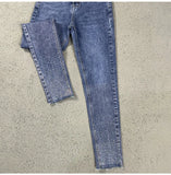 Spring Summer 2024 New Fashion Harem Denim Pants Female Rhinestones Korean Version High Waist Slim Elastic Jeans Pencil Pants