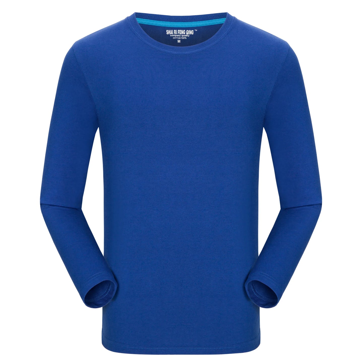 MRMT Brand New Men's T-Shirt 100% Cotton Tshirts Crew Neck Long Sleeve Men T Shirt Tops Tees for Male Pure Cotton Man Clothing
