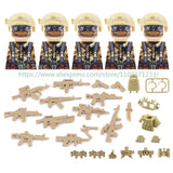 Military Special Forces Action Figure Building Blocks Ghillie Suit Weapons Sniper SWAT Ghost KSK Police Bandit Boy Toy Gift F029