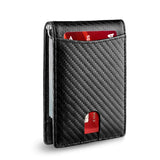 RFID Credit Card Holder Men Wallets Money Clip Luxury Slim Thin Mini Wallet Male Small Short Purse Minimalist Billfold Wallet