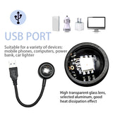 Proyector de lámpara de atardecer LED USB RnnTuu, luz nocturna portátil para decoración del hogar, luz de ambiente para sala de estar, fotografía de pared, luces de neón