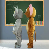 Tom Cat X Jerry Mouse Cartoon Mascot Cosplay Costume Fancy Dress Advertising Carnival Props Customized Halloween Party