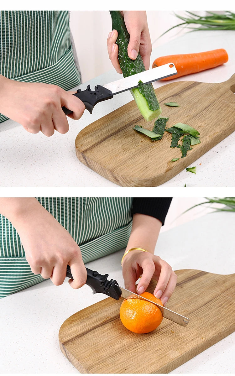 Dobeli Separable Stainless Steel Barbecue Steak Cutting Shear Household Vegetable Scissors 2 In 1 Multi Kitchen Tool Fruit Knife