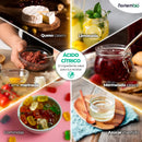 Nortembio 100% pure organic food citrus acid 2.7kg |   Kitchen and pastry |   Suitable for vegetarians, vegans and celiacs |   E-book included |   Without gluten