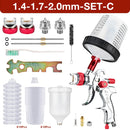 1.4mm 1.7mm 2.0mm Professional HVLP Spray Gun Home Automatic Paint Spray Gun Tool, 600ml No Clean Disposable Measuring Cup 10pcs
