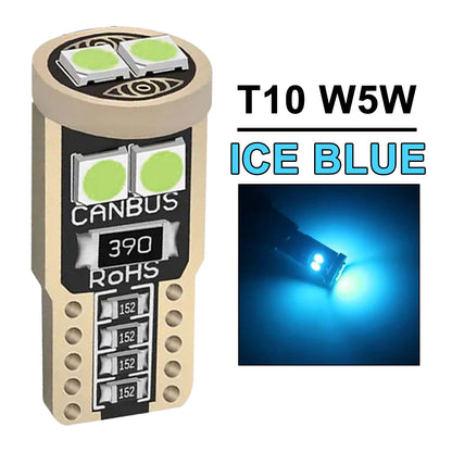 2/4/6/10/20 Pieces CANBUS T10 W5W LED Bulbs For Car Interior Dome Door Maps Trunk License Plate Lights 12V 3030SMD White Yellow