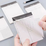 Mini daily checklist planner. Desk time schedule. Office/school notebook/planner. Stationery weekly planner.