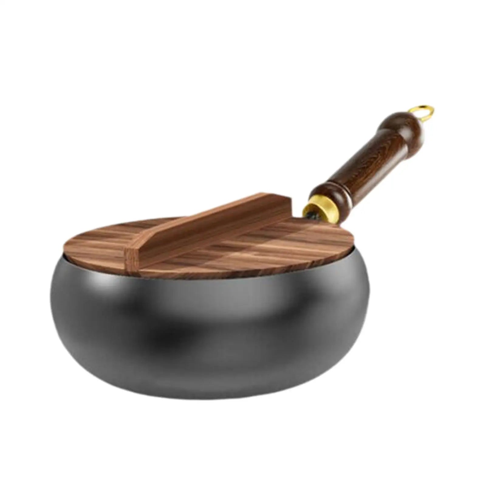 Nonstick Wok with No Coating for Gas, Boiling, Stir-Frying - Pan for Restaurant, Camping, Home, Stovetop, Induction Cooker, Cookware, Pots, Cooking