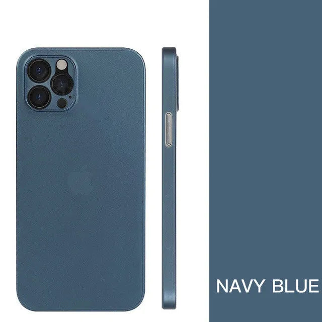 Nueva funda ultrafina mate de PP de 0,2 mm para iPhone 11, 12, 13, 14, 15 Pro, X, XR, Xs Max, 13 mini, 7, 8 Plus, SE 2020, carcasa rígida de PC transparente.