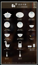 Gold Luxury Home Dinnerware Sets Gift Wedding Guests Party Kitchen Tableware Ceramic Christmas Vaisselle Cuisine Dinner Sets