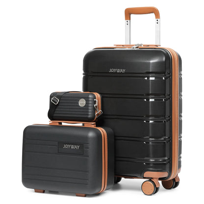 Joyway Travel Luggage Sets, Stylish Carry On Checked Suitcase Set,Sturdy Durable Scratch-resistant,TSA Lock,Spinner Wheels
