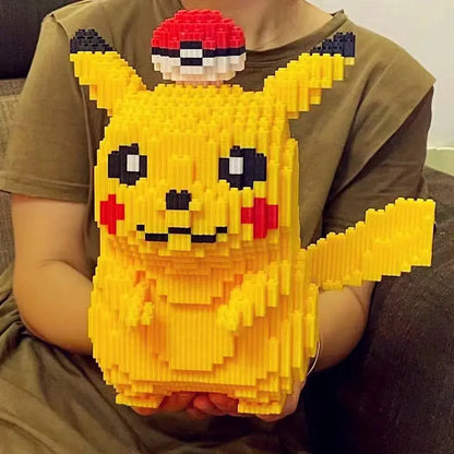 5210 piezas Anime Pokémon Pikachu Diamante Micro bloques de construcción juegos modelo mini ladrillos figura difícil descompresión juguetes regalo