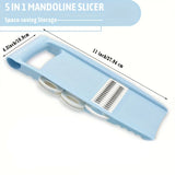 5 in 1 Multi-Functional Vegetable Chopper Onion Chopper Food Chopper Kitchen Mandoline Slicer Veggie Dicer Cutter