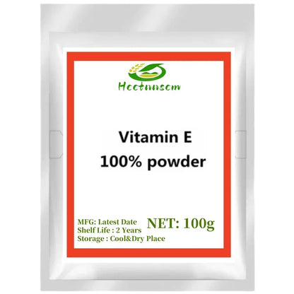 Suplementos de vitamina E en polvo y tocoferol. Suero regenerador antiarrugas. Blanqueador para acné localizado.