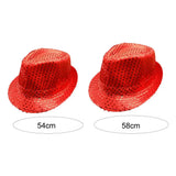 Stylish Unisex Hemming Sun Carnival Hat Unisex Stage Performance Sequins Hat