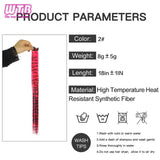 Synthetic One Card Hair Extension Wig Hair For Women Long Straight Clip-in Colored Zebra Line Feather Hair Extensions Fake Hair