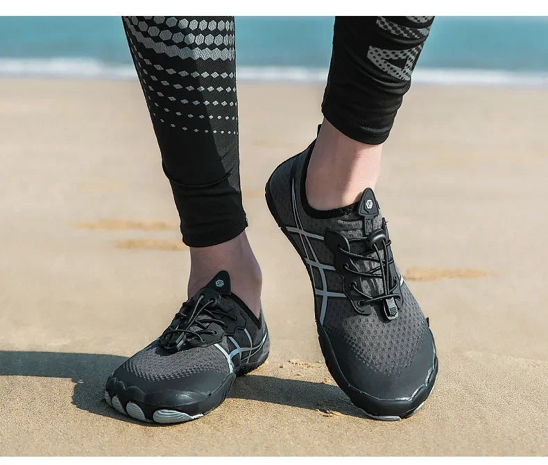 New Men's Hiking Sport Shoes Deep Squat Fitness Shoes Fishing Swimming Wading Shoes Surfing Diving Beach Five-Finger Shoes