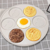 7/4 Cup Smiley Face Pancake Pan 100% Non-stick Griddle Pancake Maker Pancake Crepe Frying Pan Griddle Mini Pancakes Maker