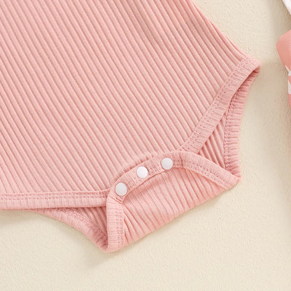 Pudcoco Infant Baby Girls Shorts Set, Short Sleeve Romper with Flower Print Suspender Shorts Summer Outfit 0-18M