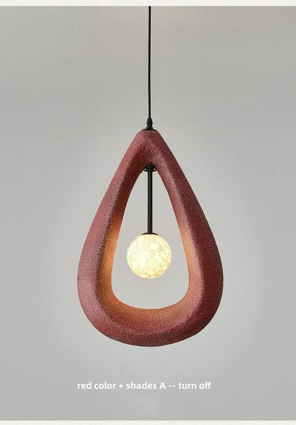 Japanese Wabi Sabi Pendant Light Nordic Dining Room Ceiling Chandelier Home Decor Bar Table Kitchen Island Creative Hanging Lamp