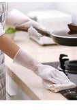 Household Dishwashing Gloves for Women, Waterproof Rubber Gloves for Washing Clothes, Thin Household Latex Gloves for Brushing Bowls #2723