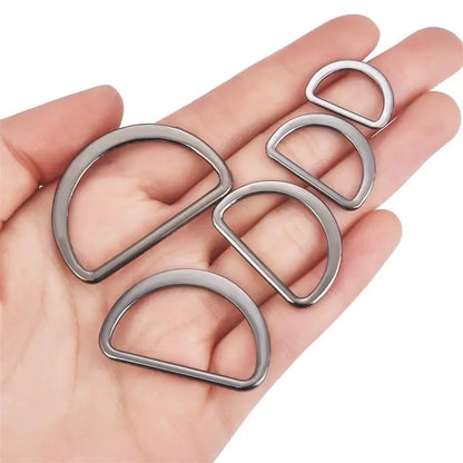 10pcs D-Shaped Buckle D Ring Connection Alloy Metal Silver Gold For Shoes Bags Backpack Buckles DIY Accessory 15/20/25/30/40mm