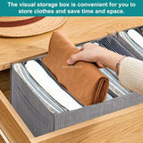 organizer for drawers Clothes Organizer Pants Jeans Storage Box Cabinet Drawer Organizer Underwear Socks T-Shirt Wardrobe Storag