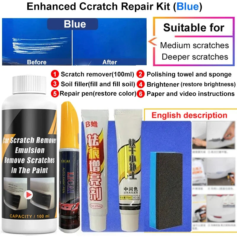 Car Scratch Remover Paint Care Tools Auto Swirl Remover Scratches Repair Polishing Auto Body Grinding Compound Anti Scratch Wax