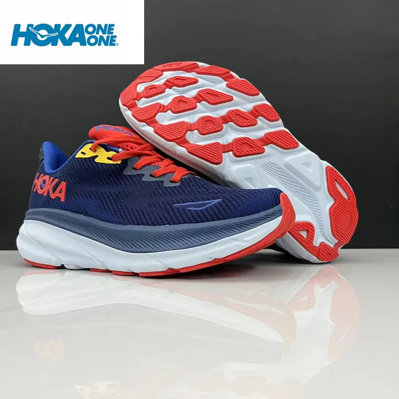 Original Hoka Clifton 9 Running Shoes Mens Women's Lightweight Cushioning Marathon Breathable Highway Trainer Sneakers