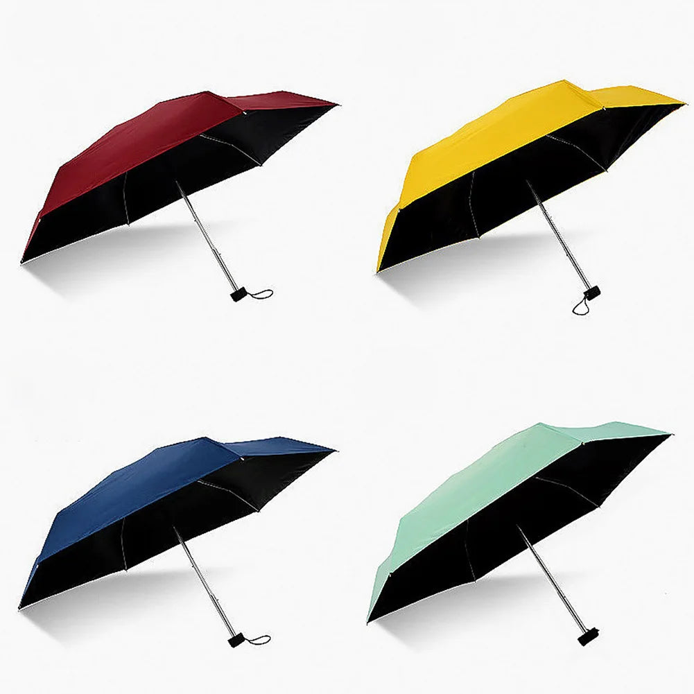 Fashion Folding Umbrella Sunny And Rainy Women Rainproof Sun Protection Gift Men Mini Pocket Parasol Anti-UV Rainproof Portable