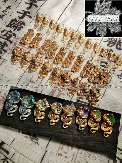 1pc  Snake Flamingo Jellyfish Dragon Dtream 3D Acrylic Mold  Nail Art DIY  Silicone  Nail Art Templates Nails Mold