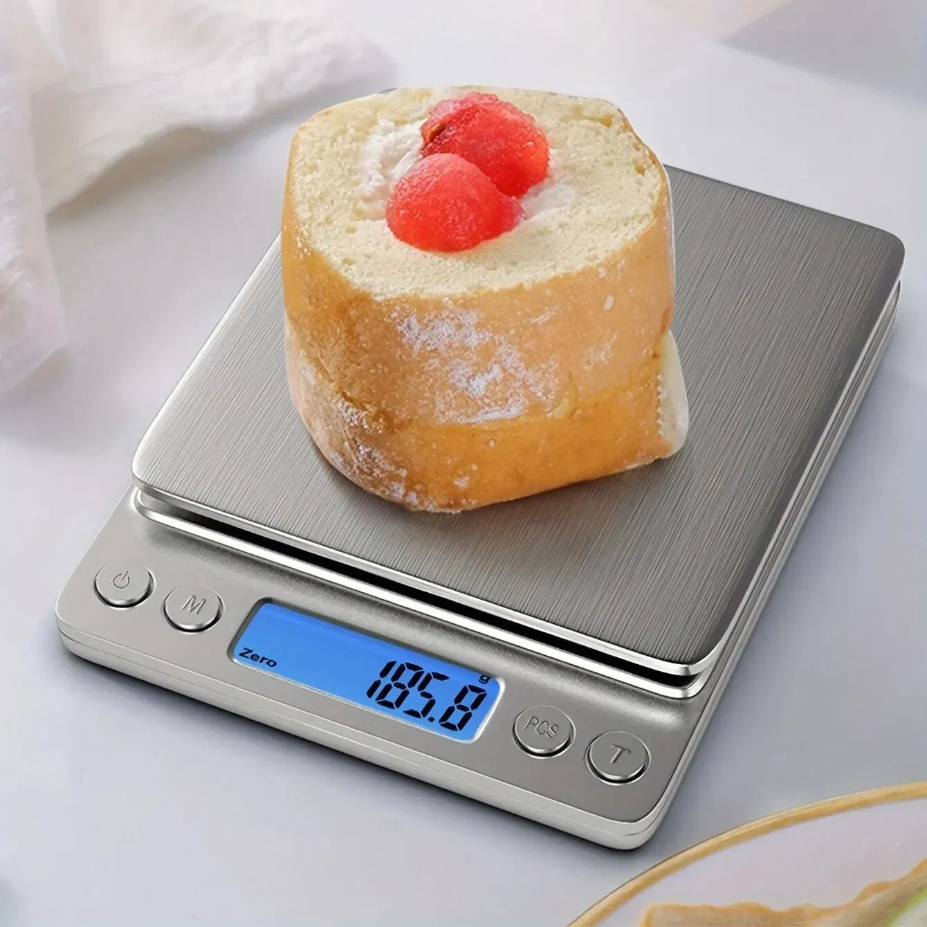 Báscula digital de cocina de 3000 g/0,1 g, pequeña, para joyería, alimentos, gramos y onzas.