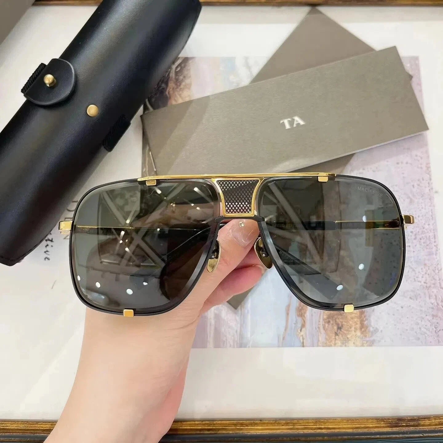 Original Factory For DIYTA DT DRX-2087 MACH FIVE With Brand Box Top Quality LIMITED EDITION Leisure Popular Men Women Sunglasses