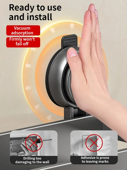 Estante de baño con ventosa sin taladro, estante para baño, espacio para inodoro, estante colgante de aluminio, organizador de baño para colgar en la pared