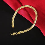 925 Sterling Silver Chain Bracelets for Men Women Braided Rope Male Fashion Jewelry High Quality New 4mm 