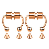 Fake Nose Ring Hoop Septum Non-Piercing Nose Clip Rock Hip Hop Stainless Steel Magnet Fashion Punk Women Body Jewelry