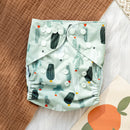 Pañales de tela para bebé, impermeables, reutilizables, ajustables, ecológicos, 100 % poliéster.