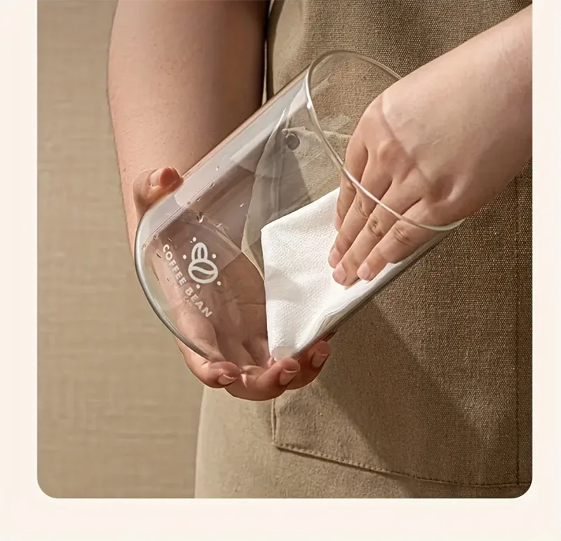 500/1100/1700 Coffee Beans Vacuum Sealed Tank Glass Food Storage Jars with CO2 Valve Household Moisture-proof Airtight Container