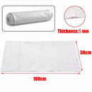 Silenciador de tubo de escape de motocicleta de 100 cm x 50 cm y 5 mm, relleno de fibra de vidrio y algodón con aguja de fieltro. 