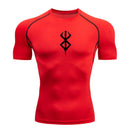 Camiseta deportiva de verano de secado rápido para hombre, camiseta de compresión de manga corta de segunda piel para gimnasio, entrenamiento, fitness, correr, ropa para hombre