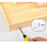 Practical Hamster Toy Thickened Entertainment Smooth Hamster Double Layer Wooden Climbing Platform with Ladder