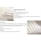 1pc  Plush Decorative Throw Pillow Cover Fuzzy Striped Soft Throw Pillow Covers Cushion Covers for Sofa living room Bedroom