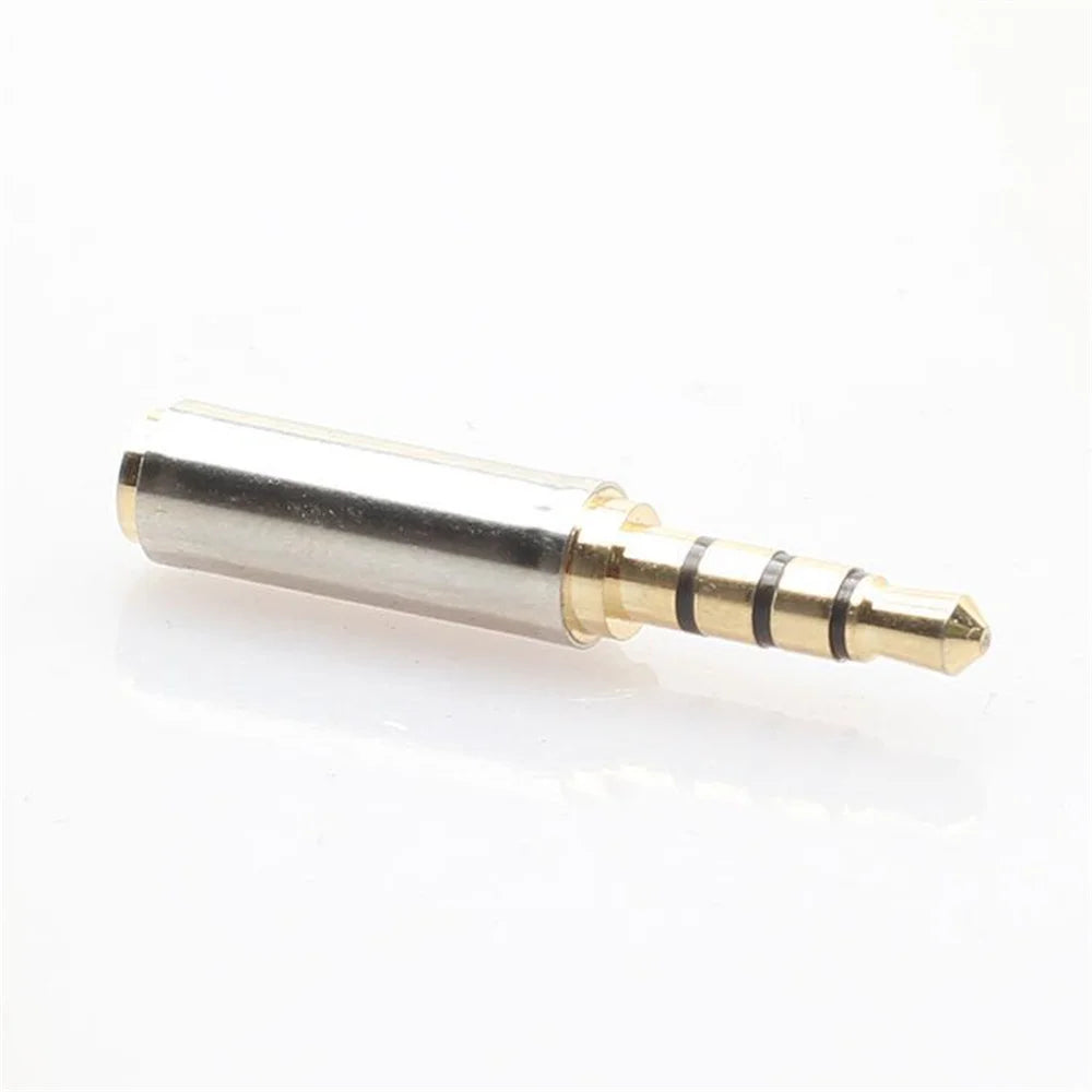 Conector Plug and Play de 3,5 mm, interfaz de 2,5 mm, conversión de audio para auriculares, conector pequeño a grande, proceso de chapado en oro, fácil de usar.